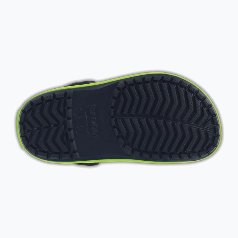 Шльопанці дитячі Crocs Crocband Clog Kids navy/volt green 6
