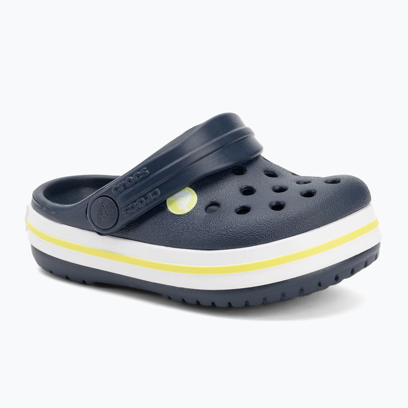 Шльопанці дитячі Crocs Crocband Clog Kids navy/citrus