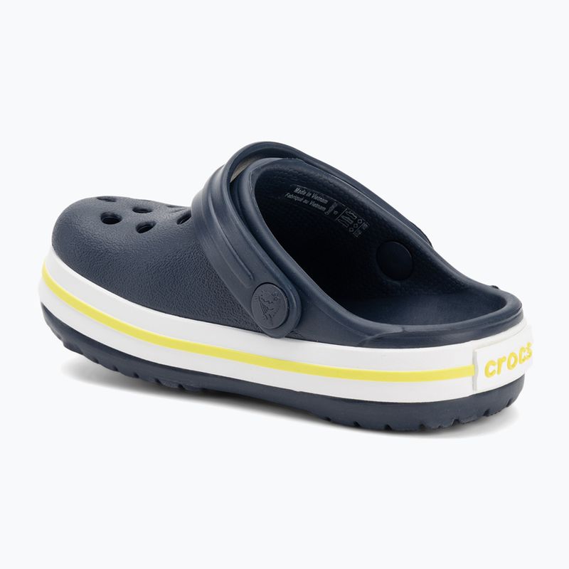 Шльопанці дитячі Crocs Crocband Clog Kids navy/citrus 4