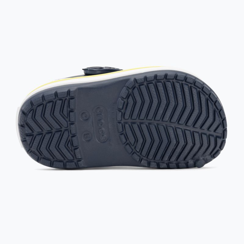 Шльопанці дитячі Crocs Crocband Clog Kids navy/citrus 5