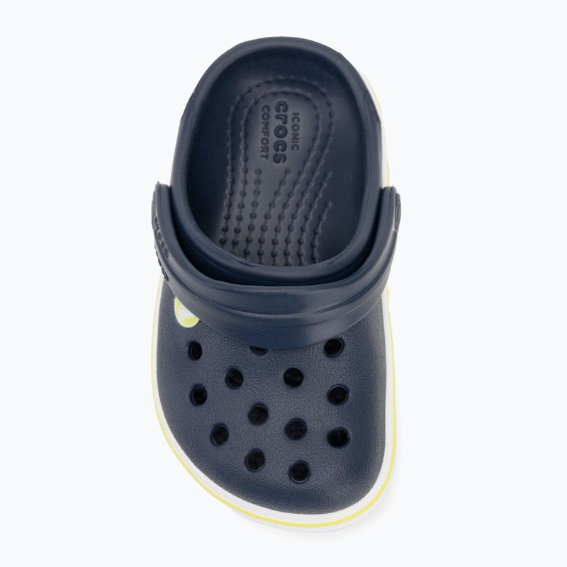 Шльопанці дитячі Crocs Crocband Clog Kids navy/citrus 6