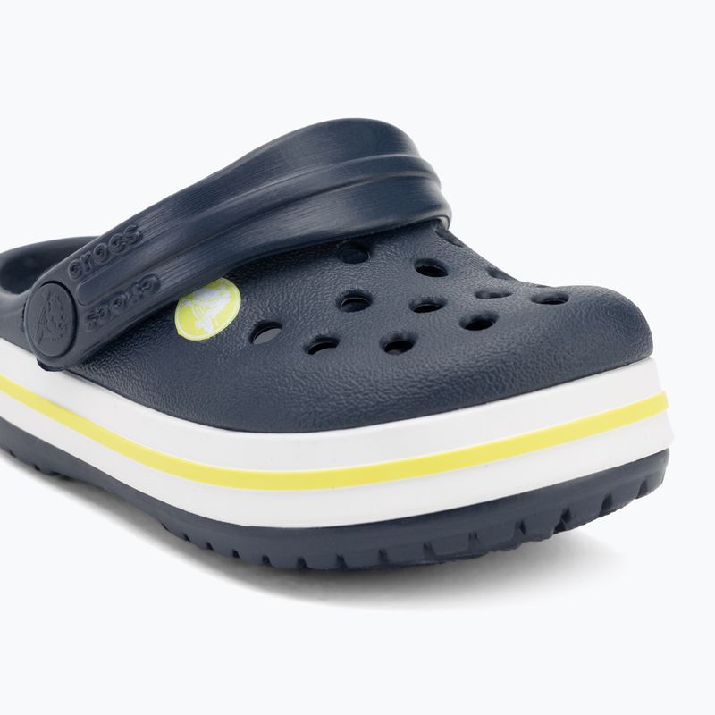 Шльопанці дитячі Crocs Crocband Clog Kids navy/citrus 8