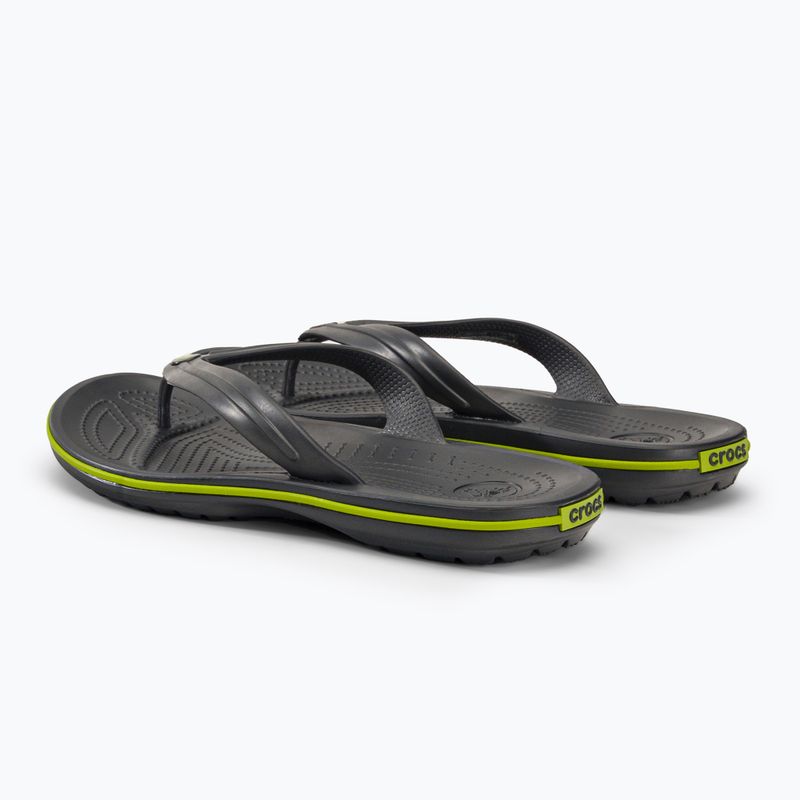 В'єтнамки Crocs Crocband Flip graphite/volt green 3