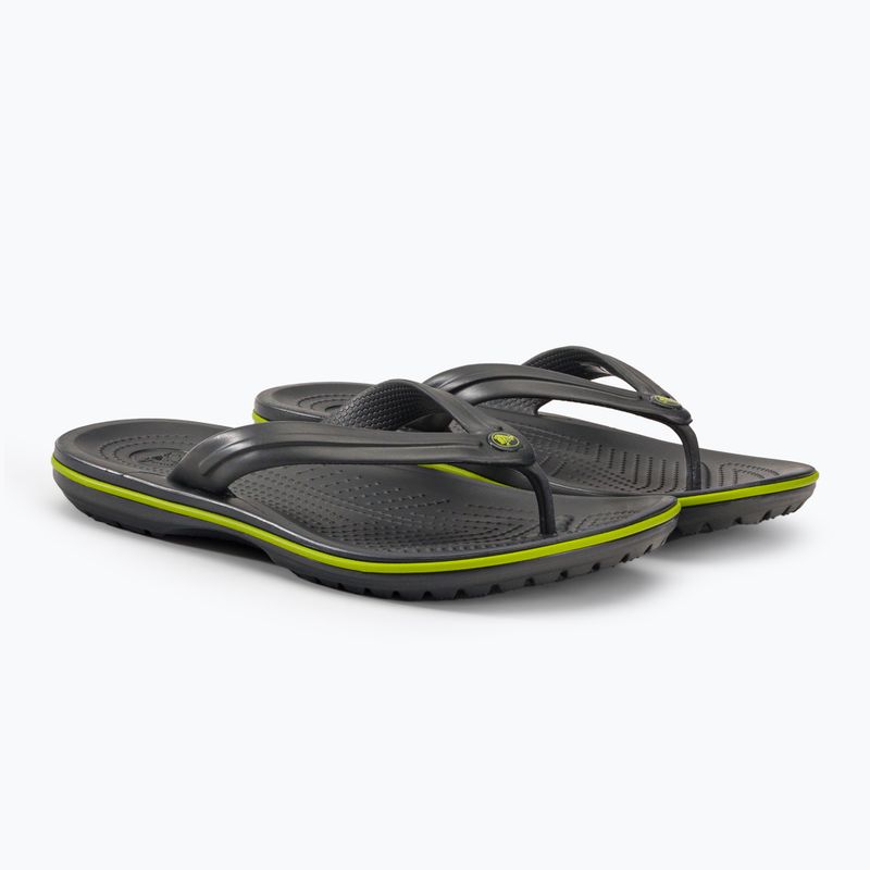 В'єтнамки Crocs Crocband Flip graphite/volt green 4