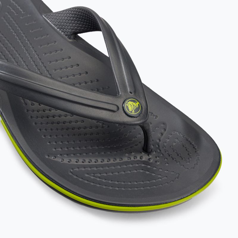 В'єтнамки Crocs Crocband Flip graphite/volt green 7