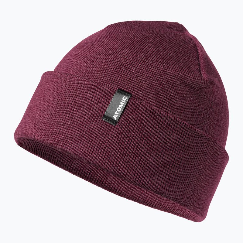 Шапка зимова Atomic Alps Rolled Cuff Beanie maroon