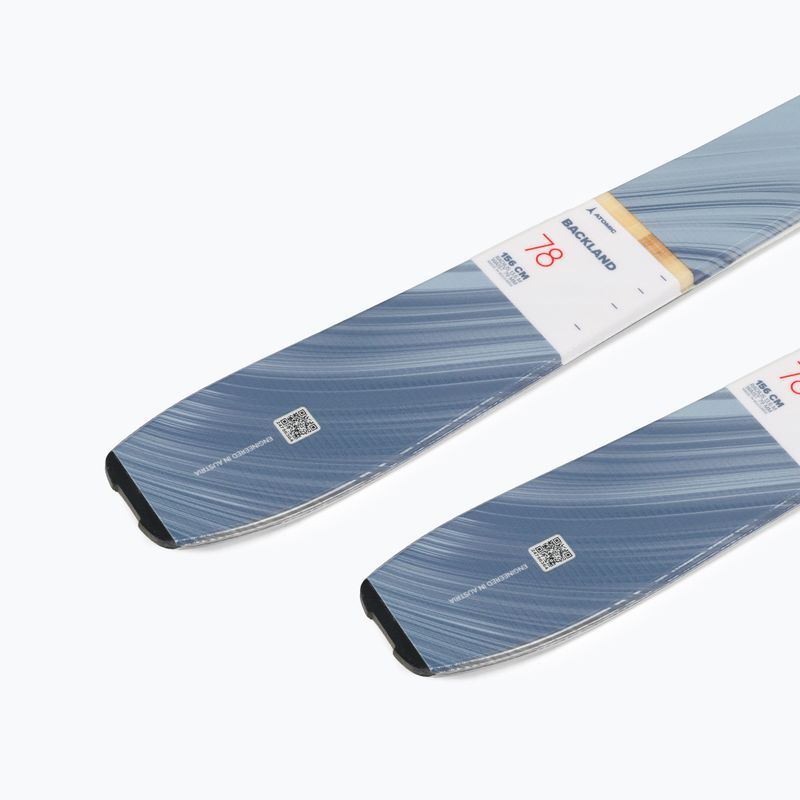 Лижі для скітуру жіночі Atomic Backland 78W + Skins grey/kakhi 9