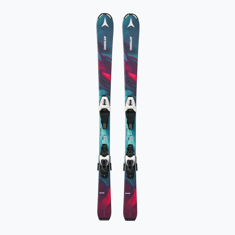 Лижі гірські дитячі Atomic Maven Girl + C5 GW multicolour/green