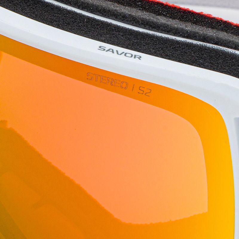 Маска лижна Atomic Savor Stereo light grey/red stereo 5