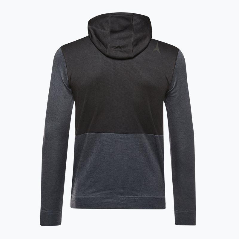 Кофта чоловіча Atomic Alps FZ Hoodie grey/black 2