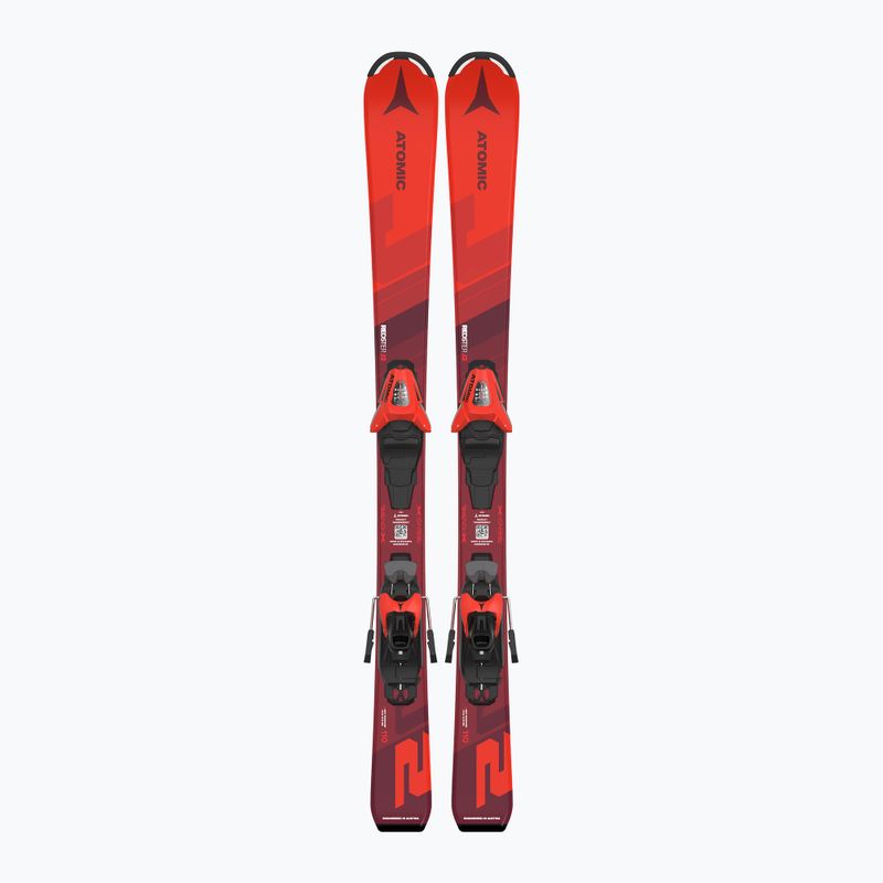 Лижі дитячі Atomic Redster J2 JTS + кріплення C5 GW red