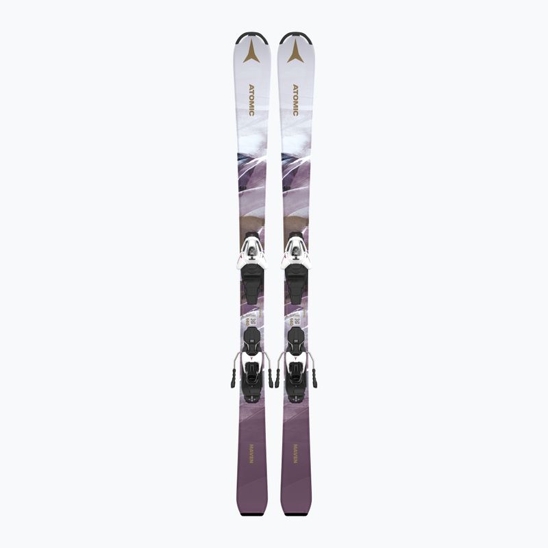 Лижі дитячі Atomic Maven Girl JTM + кріплення L6 GW white/laven
