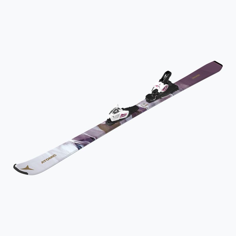 Лижі дитячі Atomic Maven Girl JTM + кріплення L6 GW white/laven 3