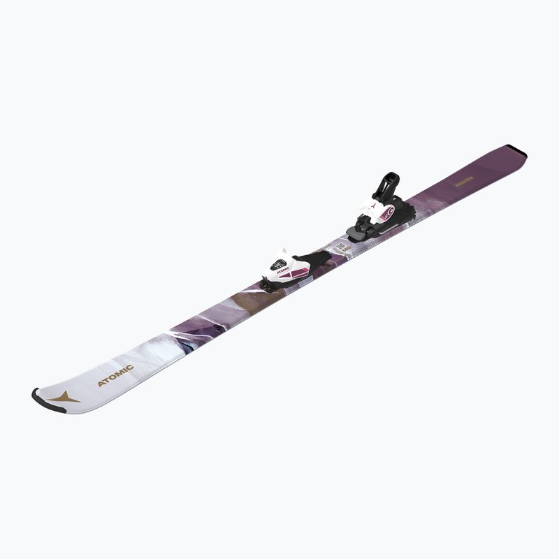 Лижі дитячі Atomic Maven Girl JTM + кріплення C5 GW white/laven 3