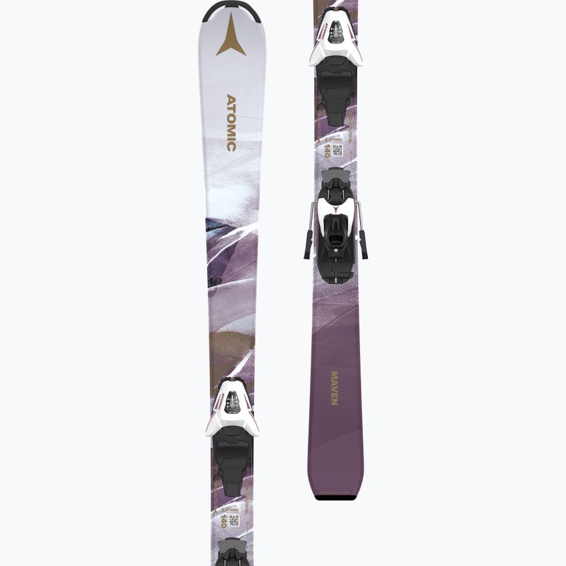 Лижі дитячі Atomic Maven Girl JTM + кріплення C5 GW white/laven 5