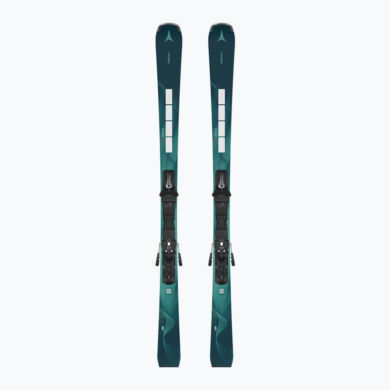 Лижі жіночі Atomic Cloud Q14 Revoshock S + кріплення MI12 GW petrol
