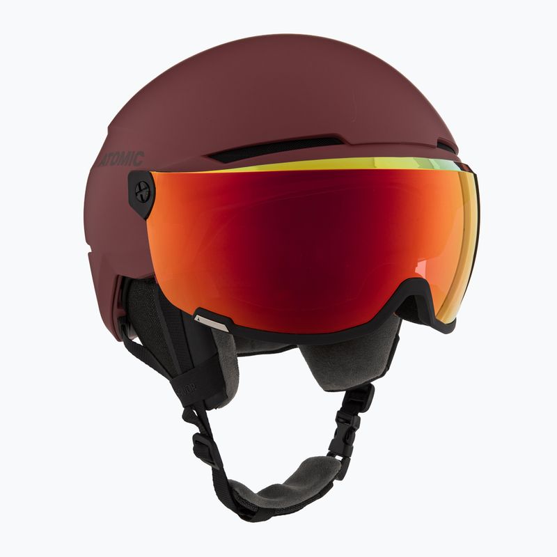 Шолом гірськолижний Atomic Savor Visor Stereo maroon/red stereo