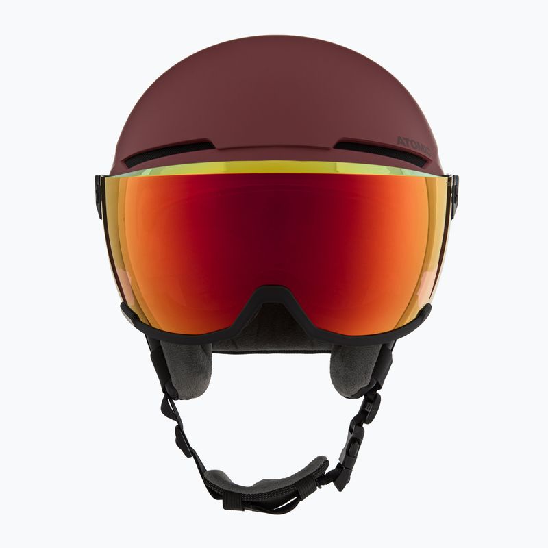 Шолом гірськолижний Atomic Savor Visor Stereo maroon/red stereo 2