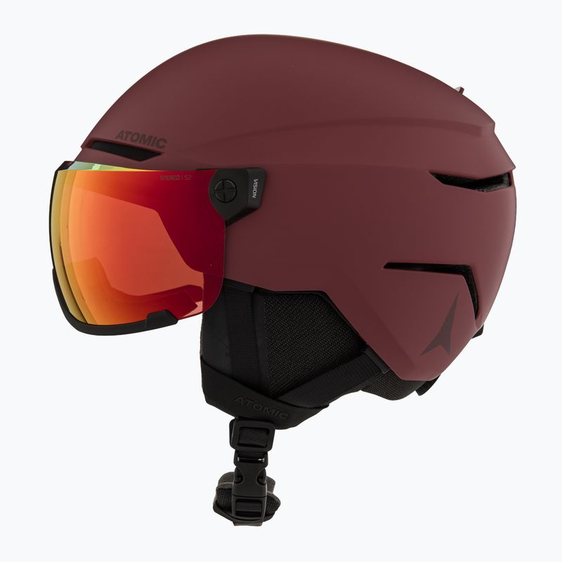 Шолом гірськолижний Atomic Savor Visor Stereo maroon/red stereo 3