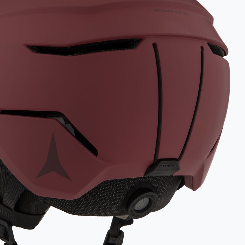 Шолом гірськолижний Atomic Savor Visor Stereo maroon/red stereo 7
