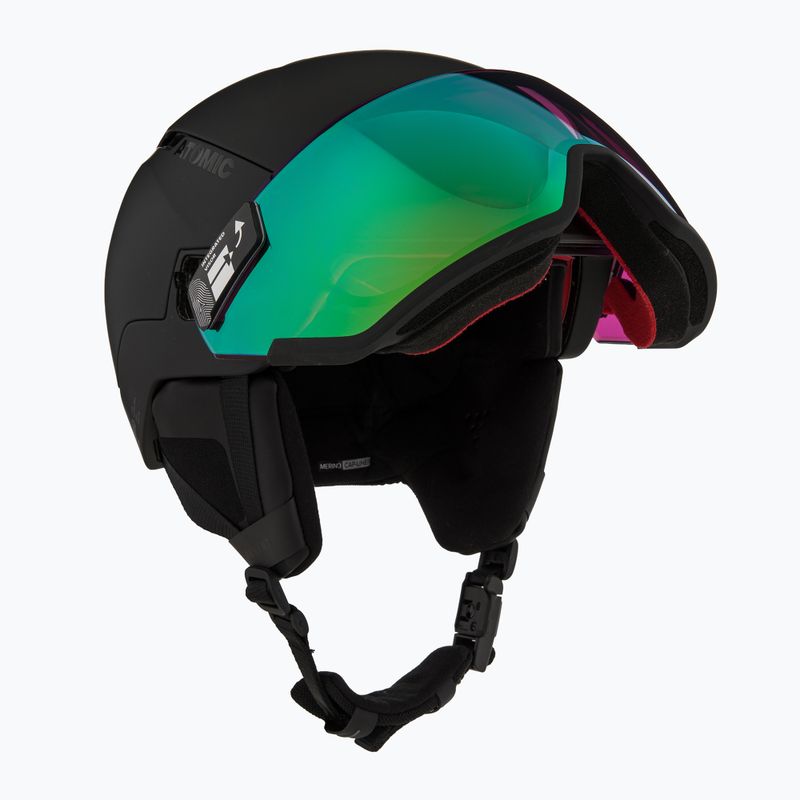 Шолом гірськолижний Atomic Revent GT Amid Visor HD black/green hd 11