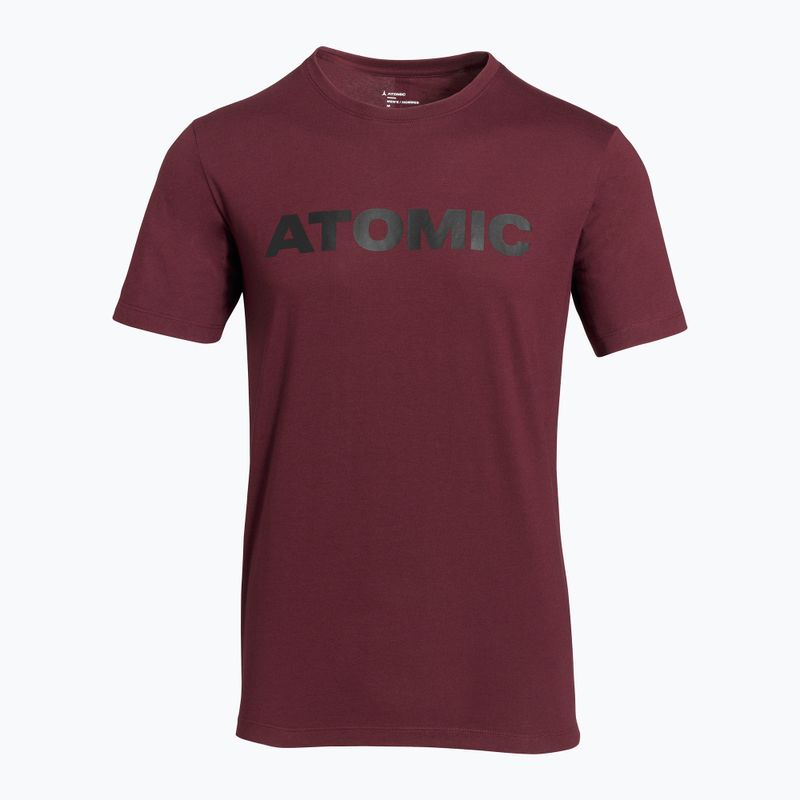 Футболка чоловіча Atomic Alps maroon 2