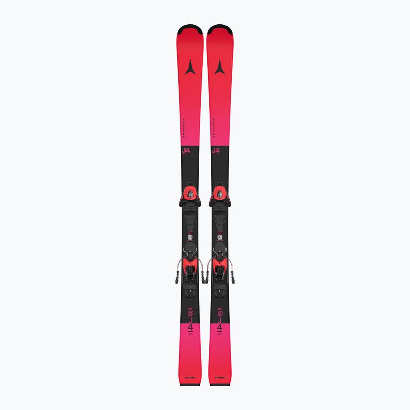 Лижі гірські дитячі Atomic Redster J4 + Кріплення L6 GW red tension/black