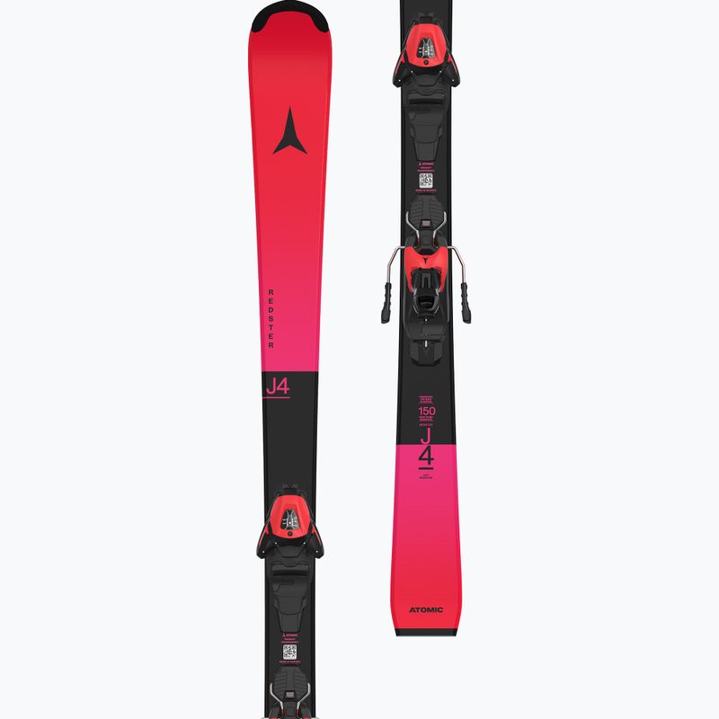 Лижі гірські дитячі Atomic Redster J4 + Кріплення L6 GW red tension/black 7