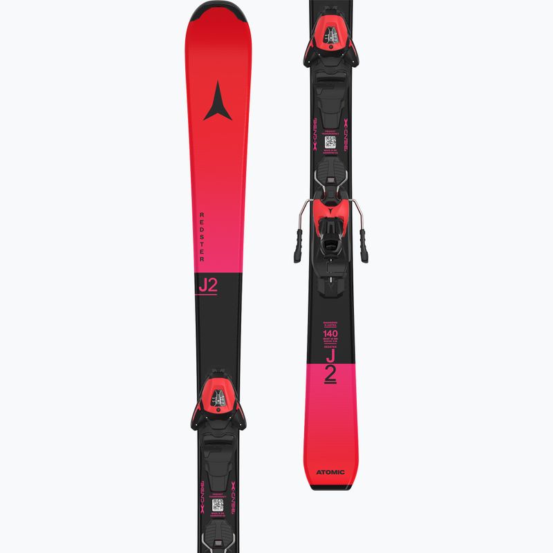 Лижі гірські дитячі Atomic Redster J2 JTM + Кріплення L6 GW red tension/black 7