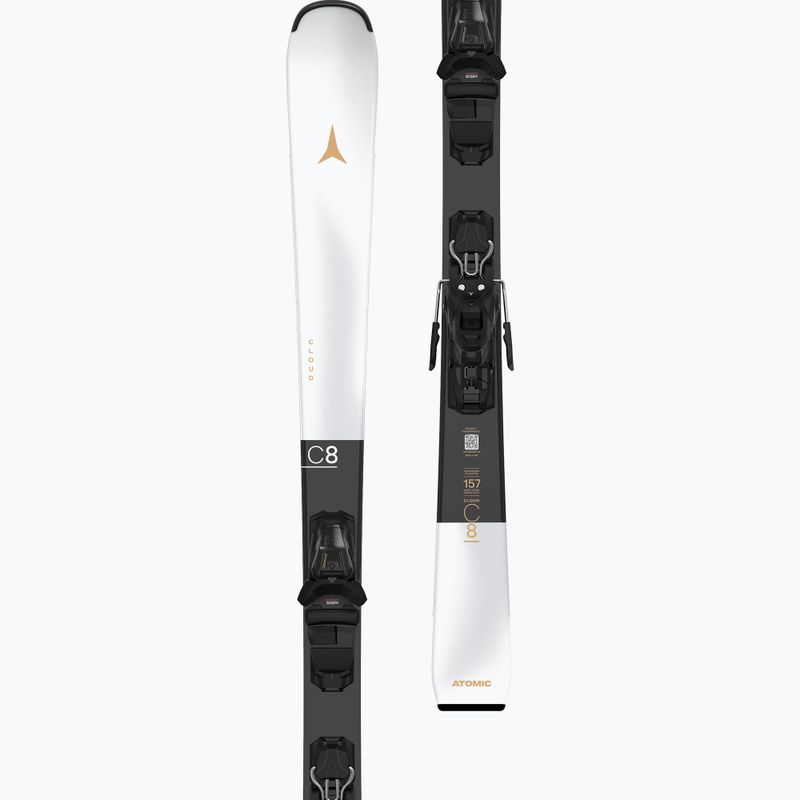 Лижі гірські жіночі Atomic Cloud C8 + Кріплення M10 GW white/black 7