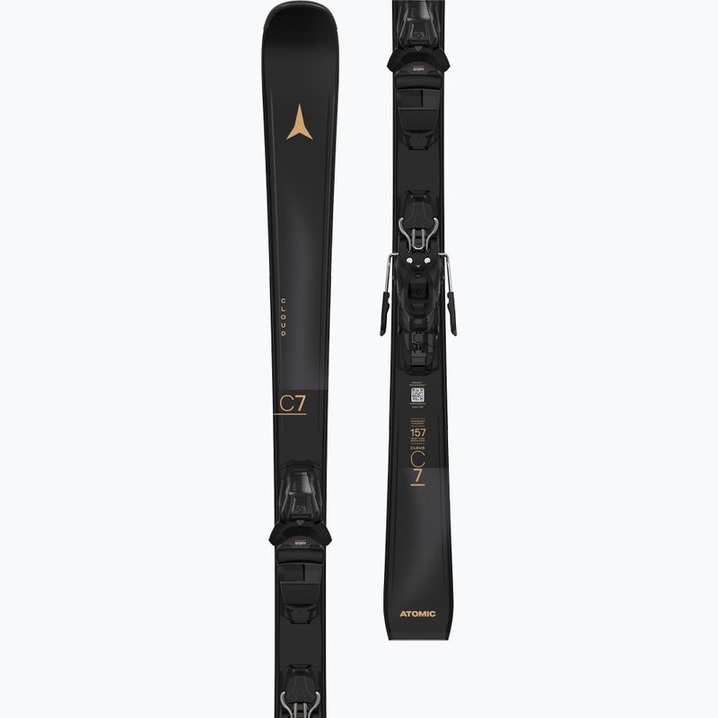 Лижі гірські жіночі Atomic Cloud C7 Black + Кріплення M10 GW black 7