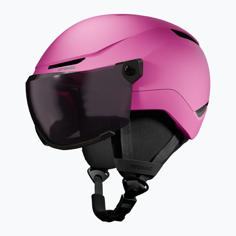 Шолом лижний дитячий Atomic Revent Visor Jr pink/silver flash 2