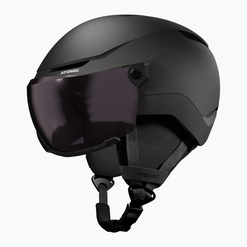 Шолом лижний дитячий Atomic Revent Visor Jr black/red flash 2