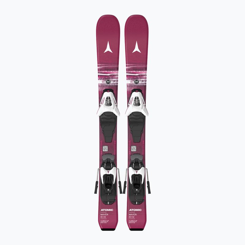 Лижі гірські дитячі + кріплення Atomic Maven Jr 70-90 + C5 GW berry