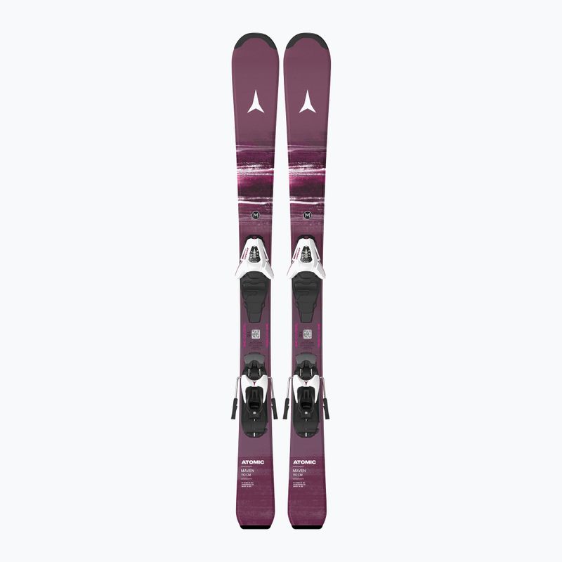 Лижі гірські дитячі + кріплення Atomic Maven Jr 100-120 + C5 GW red plum