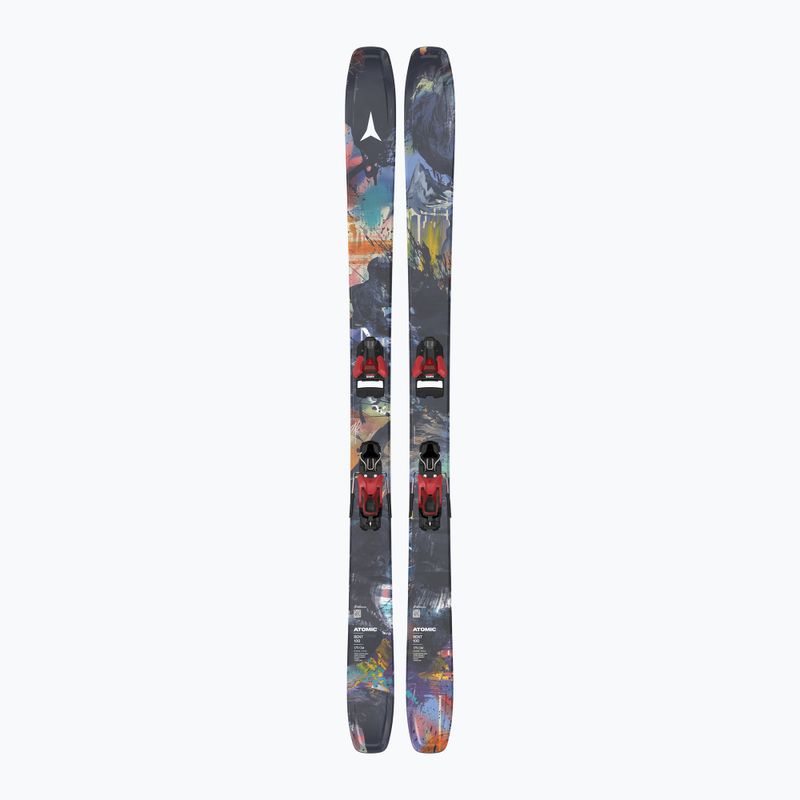 Лижі гірські + кріплення Atomic Bent 100 + STR 12GW multicolor