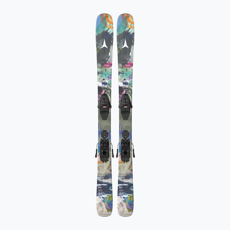 Лижі гірські дитячі + кріплення Atomic Bent Jr 140-150 + L6 GW multicolor
