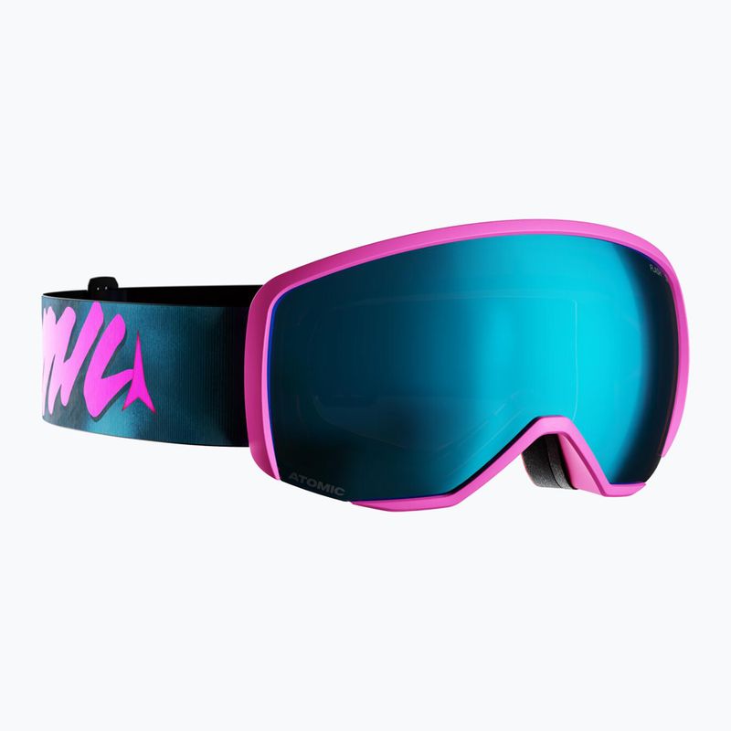 Окуляри лижні дитячі Atomic Revent S Flash Jr graphic/pink/blue flash