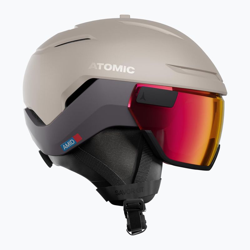 Шолом лижний Atomic Savor GT Amid Visor Photo sand/red photo