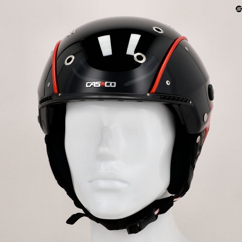 Лижний шолом Casco SP-4.1 чорний/червоний 6