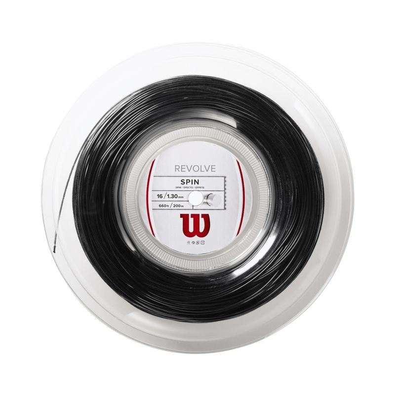 Тенісна струна Wilson Revolve 16 200 m чорна RWRZ906800