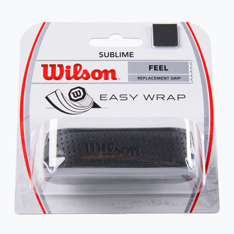 Обмотка для тенісних ракеток Wilson Sublime Grip чорна WRZ4202BK+