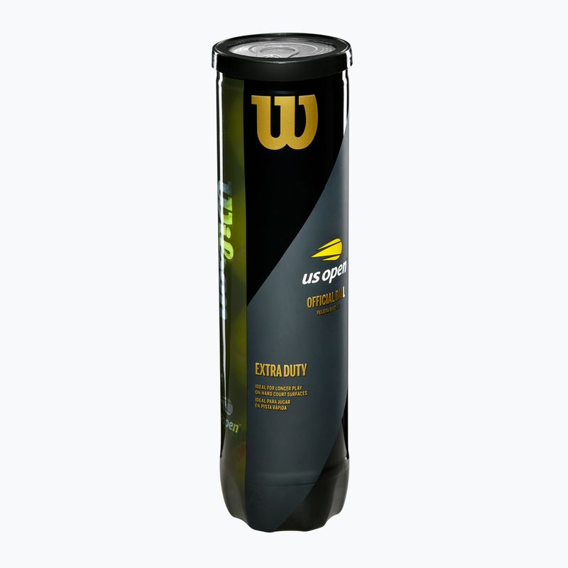 М'ячі тенісні Wilson US Open XD 4 шт. yellow 3