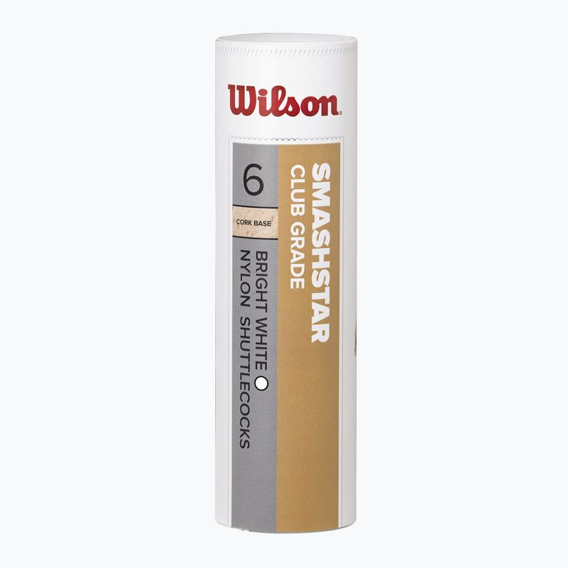 Волани для бадмінтону Wilson Smashstar 6 шт. white 2