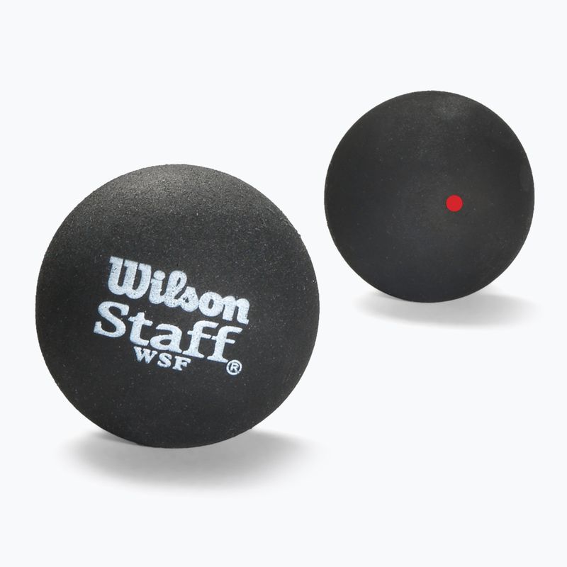 М'ячі для сквошу Wilson Staff Ball Red Dot 3 шт. black