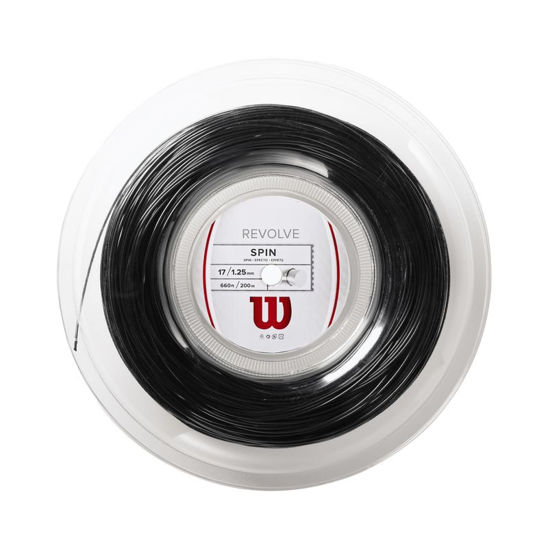 Тенісна струна Wilson Revolve 17 200 m чорна WRZ906900