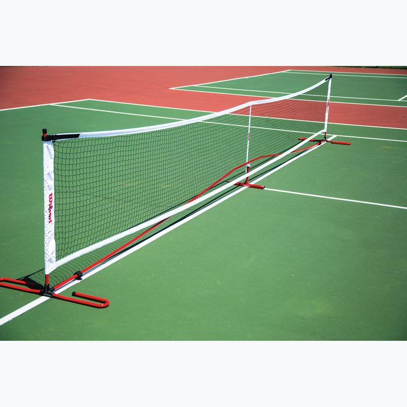 Сітка для піклболу Wilson Portable Pickleball Net System white/red 2