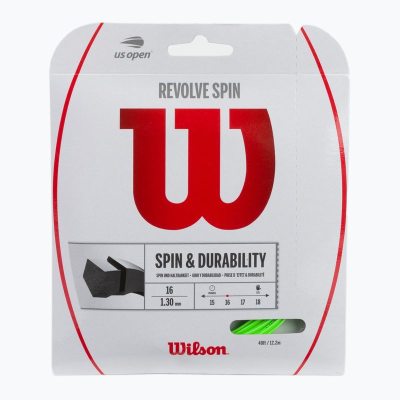 Струна для тенісу Wilson Revolve Spin 16 Set 12,2 м сіра WRZ956800+