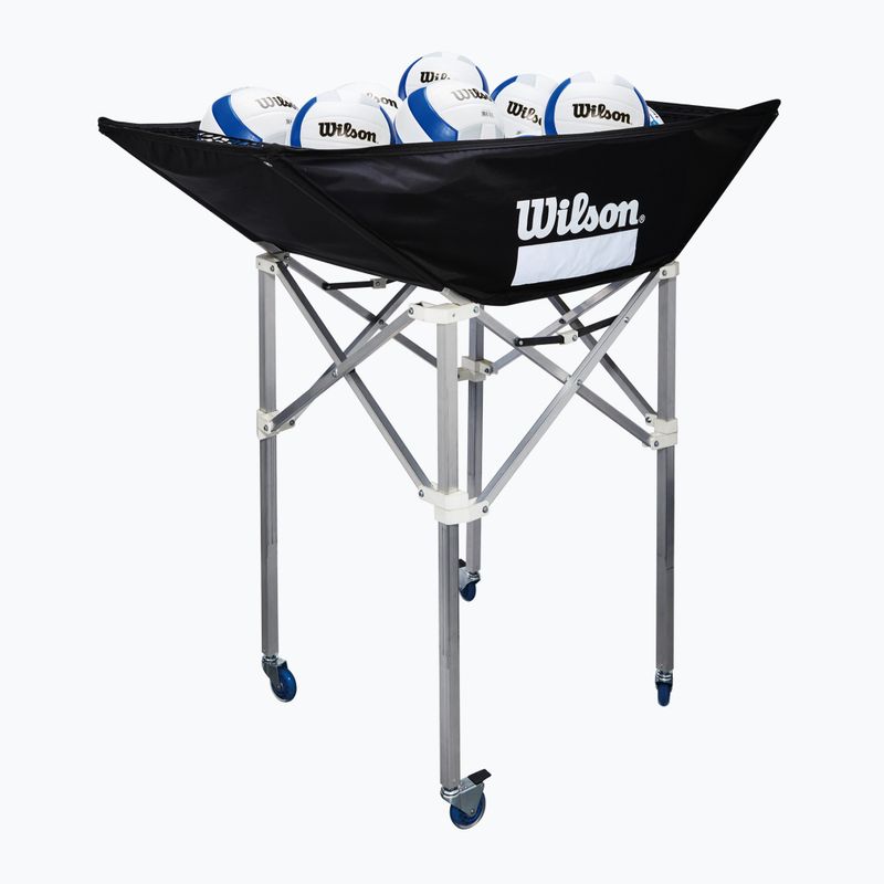 Візок для волейбольних м'ячів Wilson Indoor Stand Up 42" black 2