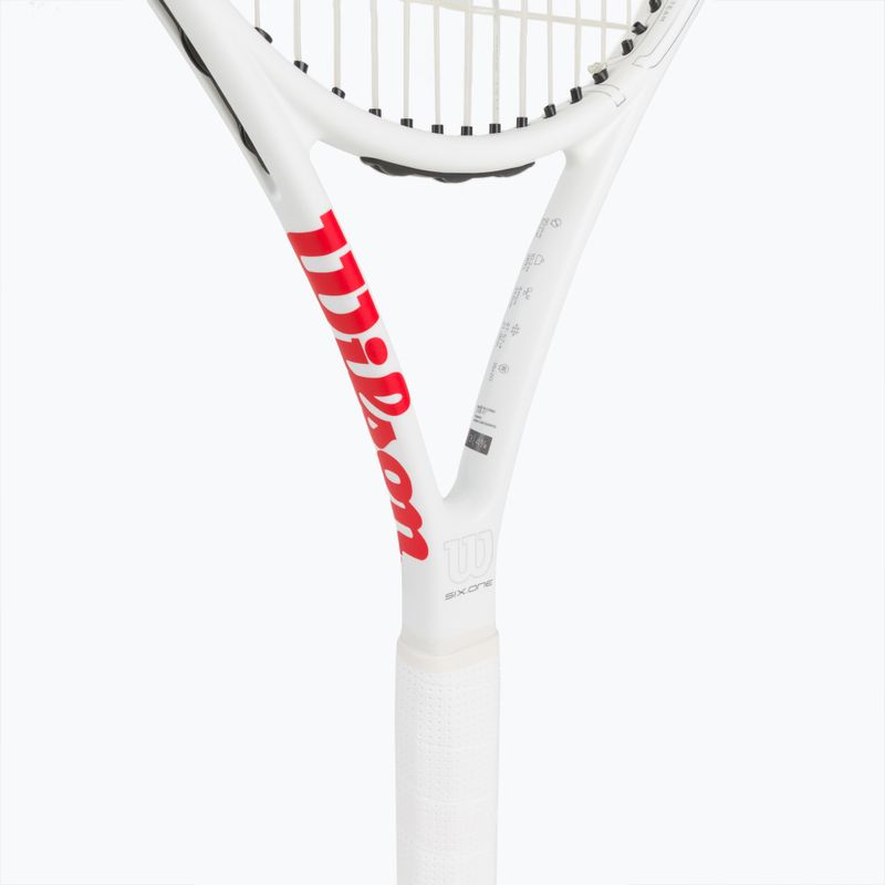Ракетка тенісна  Wilson Six.One Team 95 Cvr біло-червона WRT73640U 4